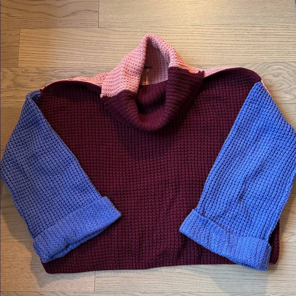 Multicolored Free People sweater